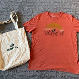 Tentree Orange Sunset Treeblend T-Shirt